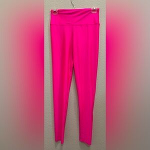 Women's Pink High-Waisted Leggings
AND White Spandex shorts with Pockets